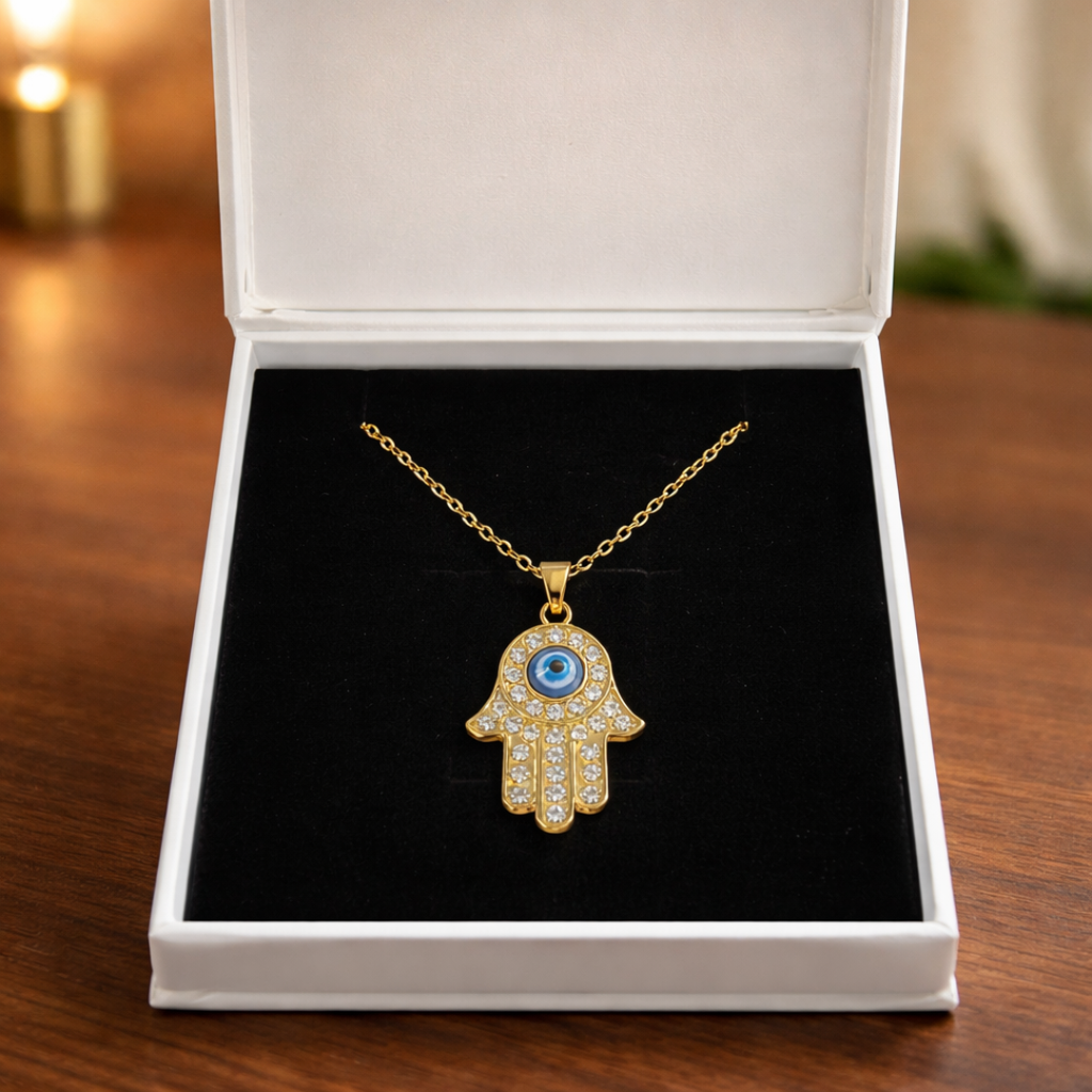 Hamsa Hand Protection Pendant Necklace