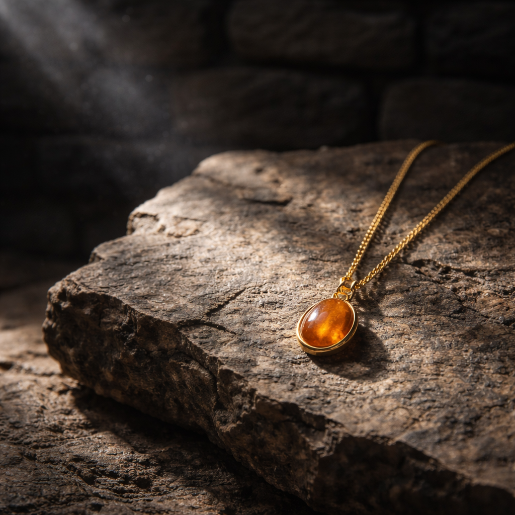 Small Tiger's Eye Pendant Necklace