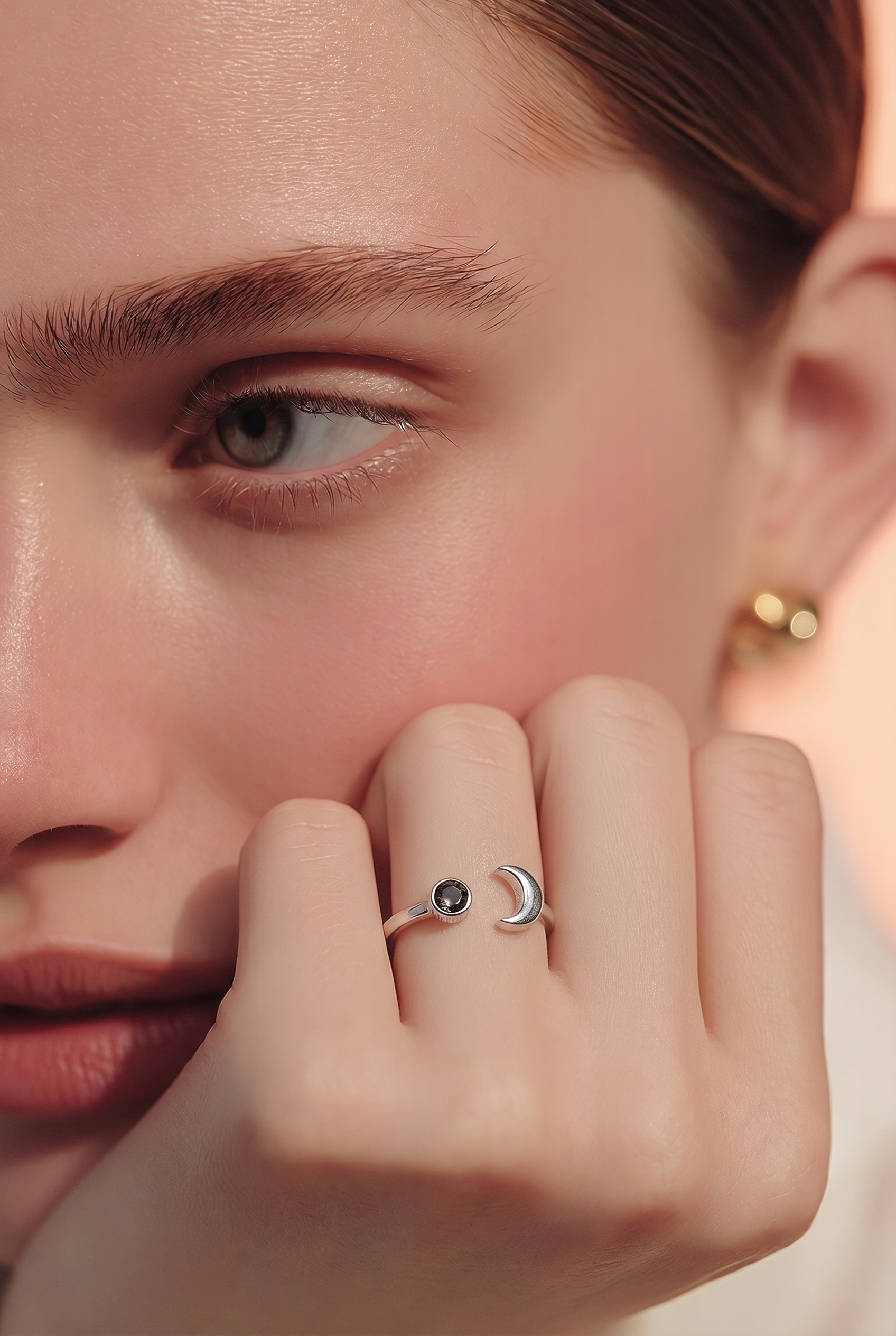 Dual Moon Ring