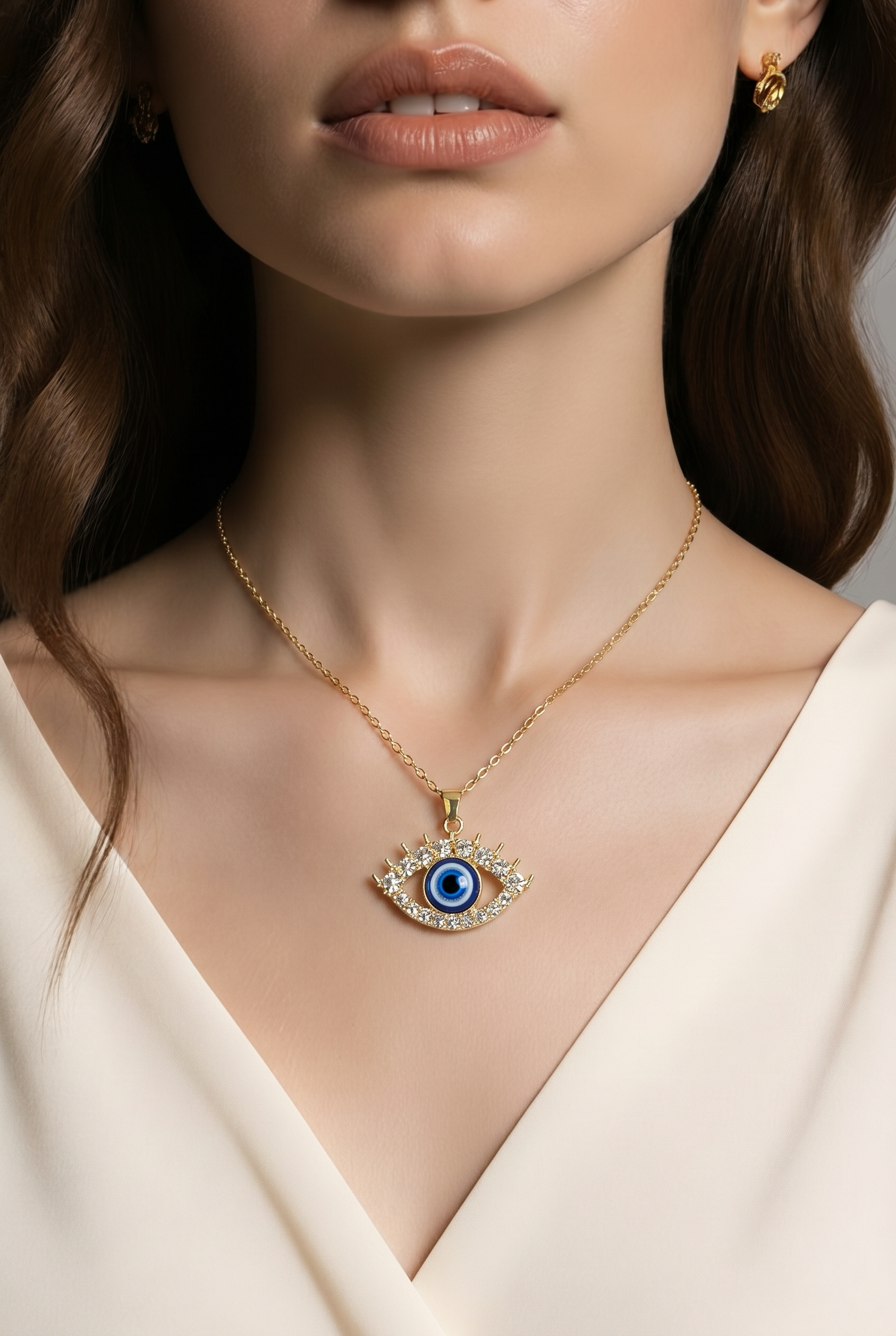 Large All-Seeing-Eye Pendant Necklace