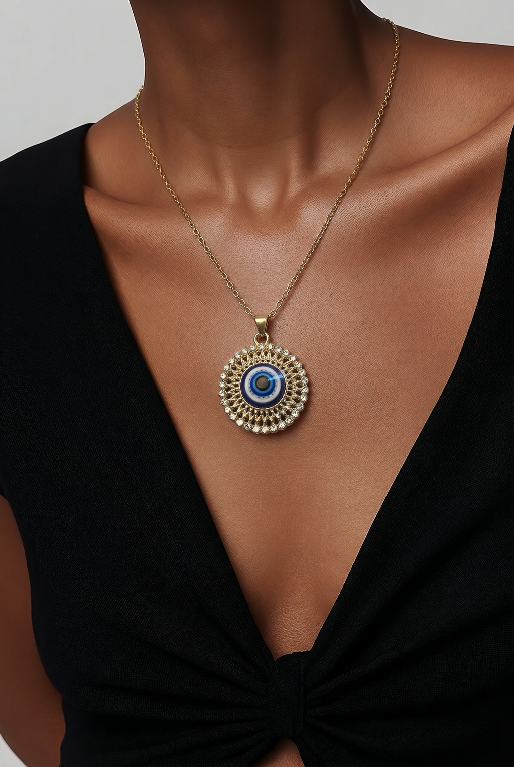 Evil Eye Radiant Large Talisman Necklace