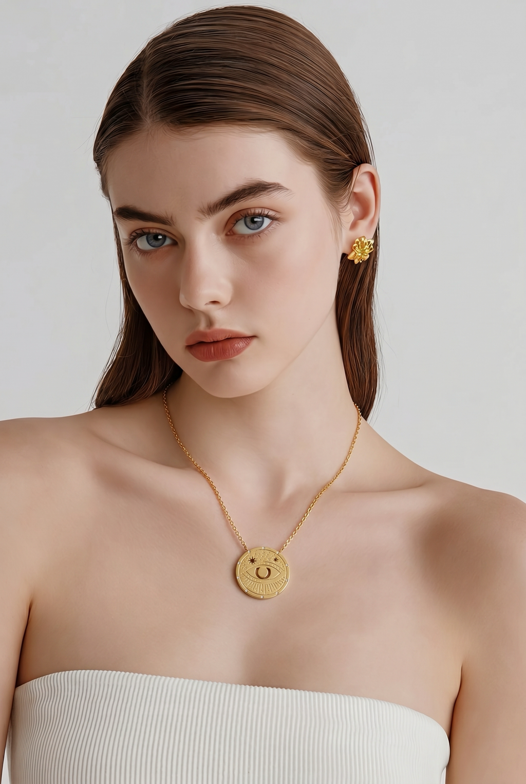 Celestial Eye Talisman Pendant Necklace