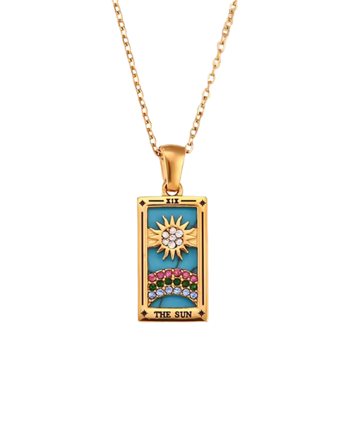 The Sun Tarot Card Necklace