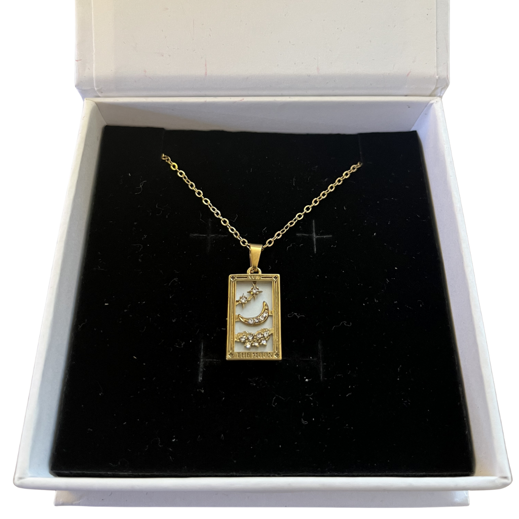 The Moon Tarot Card Necklace