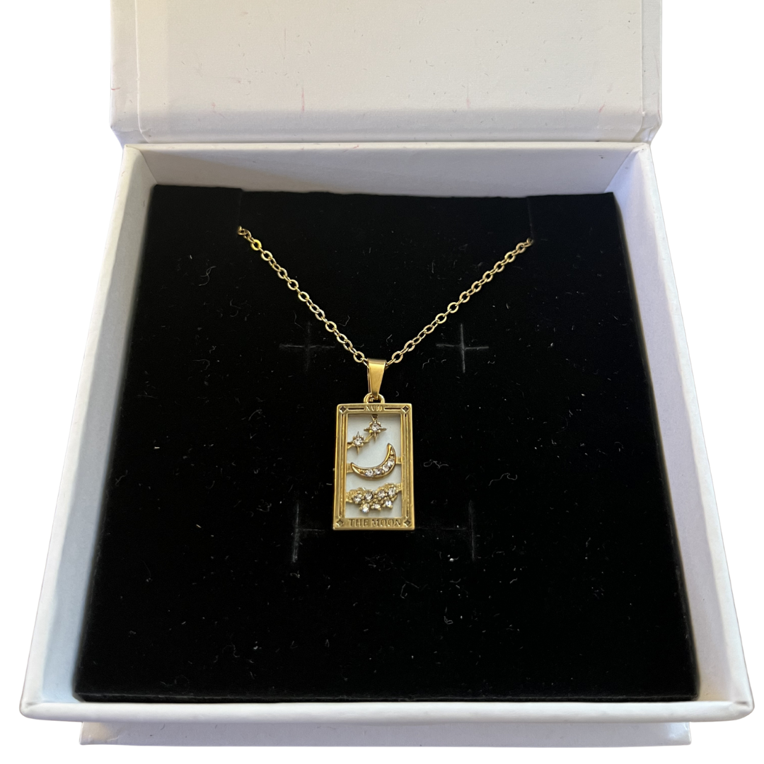 The Moon Tarot Card Necklace