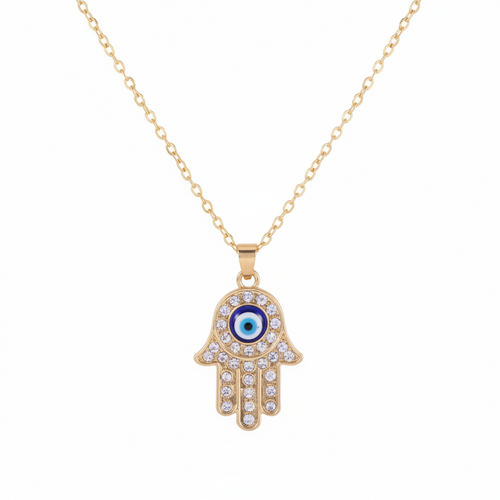 Hamsa Hand Protection Pendant Necklace